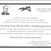 Opustil nás niekdajší dekan Gréckokatolíckej teologickej fakulty Peter Šturák