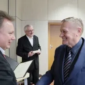 Pri príležitosti životného jubilea sa rektor stretol so zamestnancami univerzity