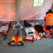 Budúci záchranári zasahovali pri simulovanej  dopravnej nehode