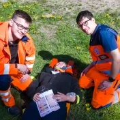 Budúci záchranári zasahovali pri simulovanej  dopravnej nehode