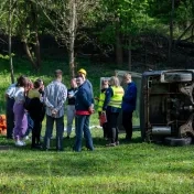 Budúci záchranári zasahovali pri simulovanej  dopravnej nehode