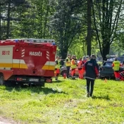 Budúci záchranári zasahovali pri simulovanej  dopravnej nehode