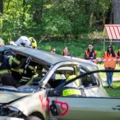 Budúci záchranári zasahovali pri simulovanej  dopravnej nehode