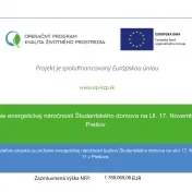 Dva internáty PU dostanú  nový vzhľad  a budú šetrnejšie k životnému prostrediu