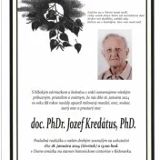 Opustil nás pán docent Jozef Kredátus