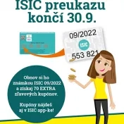 Oznam o vydávaní a prolongovaní študentských preukazov