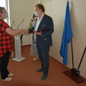 Poďakovanie za dlhoročnú prácu odchádzajúcim zamestnancom