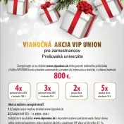 Vianočná  akcia Vip UNION