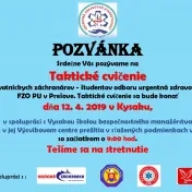 Taktické cvičenie v Kysaku