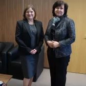 Prof. Kathleen  Scherf z Thomson Rivers University navštívila PU