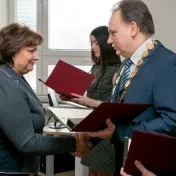 Poďakovanie zamestnancom univerzity, pri príležitosti významných životných jubileí