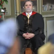 Udelenie titulu Doctor honoris causa rektorovi Eötvös Loránd univerzity v Budapešti Prof. Dr. Barnovi Mezeymu, DSc.