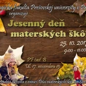 Jesenný deň materských škôl na PF