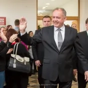 Prezident Kiska navštívil Prešovskú univerzitu druhý raz