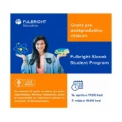 Travel to the USA for a research stay through the Fulbright Slovak Student Program for the academic year 2025/2026