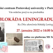 Online prednáška Blokáda Leningradu