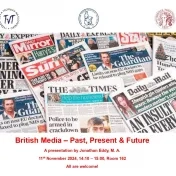 Týždeň vedy a techniky - British Media - Past Present & Future (11. 11. 2024: 14.10 – 15.00)