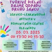 Tvorivé dielne: dajme odpadu druhú šancu