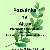 Pozvánka na Aktív