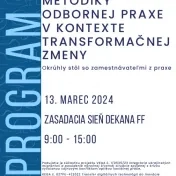 Program - Svetový deň sociálnej práce - Okrúhly stôl so zamestnávateľmi z praxe