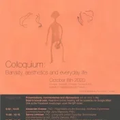 The Colloquium Banality, aesthetics and everyday life: parallels, divergences, connections