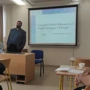 Prednáška dr hab. Pawla Korobczaka "Concealed Ethical Dimension in Martin Heidegger’s Thought"