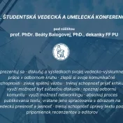 21. študentská vedecká a umelecká konferencia