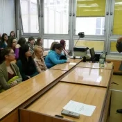Reinhard Wiemer na Inštitúte germanistiky FF