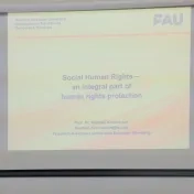 Prednáška prof. Michaela Krennericha "Sociálne ľudské práva - neoddeliteľná súčasť ochrany ľudských práv"