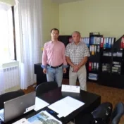Hanušovce nad Topľou - S. Straka-primátor, JUDr. Kaščák - prednosta MsU