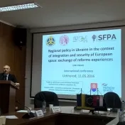 Medzinárodná vedecká konferencia v Užhorode - Regionálna politika na Ukrajine v kontexte integrácie a bezpečnosti európskeho priestoru: výmena reformných skúseností.