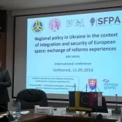 Medzinárodná vedecká konferencia v Užhorode - Regionálna politika na Ukrajine v kontexte integrácie a bezpečnosti európskeho priestoru: výmena reformných skúseností.