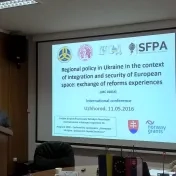 Medzinárodná vedecká konferencia v Užhorode - Regionálna politika na Ukrajine v kontexte integrácie a bezpečnosti európskeho priestoru: výmena reformných skúseností.