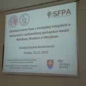 Medzinárodná vedecká konferencia: "Zdieľanie know-how z európskej integrácie a skúsenosti z cezhraničnej spolupráce medzi Nórskom, Ruskom a Ukrajinou