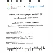 Prednášky prof. dr hab. Piotra Żureka (Erasmus+)