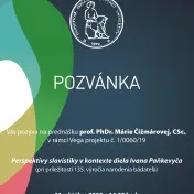 Prednáška Perspektívy slavistiky v kontexte diela Ivana Paňkevyča
