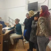 Hosťujúce študentky z univerzity v Nyiregyháze
