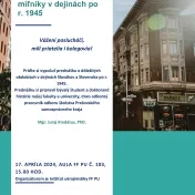 Slovensko a jeho míľniky v dejinách po r. 1945