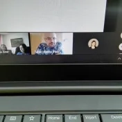 Hosťujúci profesor z Ľvovskej národnej univerzity I. Franka - Katedra prekladateľstva a kontrastívnej lingvistiky Hryhorija Kočuru - prof.  Taras Shmiher na našom inštitúte