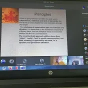 Hosťujúci profesor z Ľvovskej národnej univerzity I. Franka - Katedra prekladateľstva a kontrastívnej lingvistiky Hryhorija Kočuru - prof.  Taras Shmiher na našom inštitúte