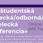 Pripravujeme Študentskú odbornú a umeleckú konferenciu 2021! Prihláste sa:) Bližšie informácie tu...