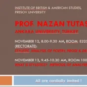Lecture by Prof. Nazan Tutas - November 12-13, 2013