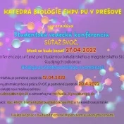 Študentská vedecká konferencia 2022