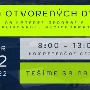 Deň otvorených dverí na Katedre geografie a aplikovanej geoinformatiky