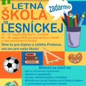 Letná škola - leták