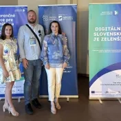Dr. Košíková, Dr. Korečko a doc. Jenčová počas konferencie Digitálna budúcnosť 2025 (v roku 2025)
