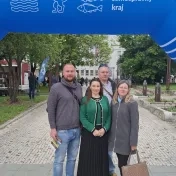 Dr. Korečko, doc. Jenčová, Dr. Vravec, Dr. Miškufová počas Dňa Prešovského samosprávneho kraja (v roku 2025)
