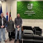 Dr. Vravec, Dr. Miškufová a Dr. Korečko počas Dňa Prešovského samosprávneho kraja (v roku 2025)