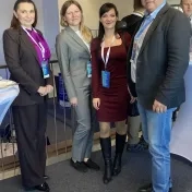 doc. Jenčová, Dr. Miškufová, doc Vašaničová a Ing. Peter Balco, PhD., MBA z Fakulty managementu UK v BA na konferencii Digitálna budúcnosť (v roku 2025)