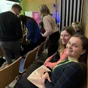 Dr. Miškufová a Dr. Košíková počas konferencie Zborovňa pre STEM pedagógov (v roku 2025)